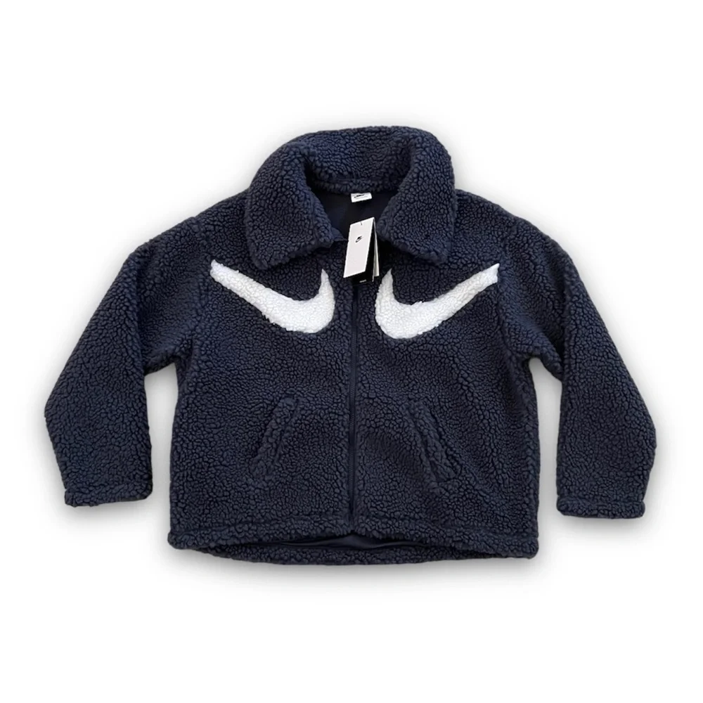 ✔️NWT✔️ NIKE Sportswear Swoosh Sherpa Oversize Jacket - Picture 2 of 8